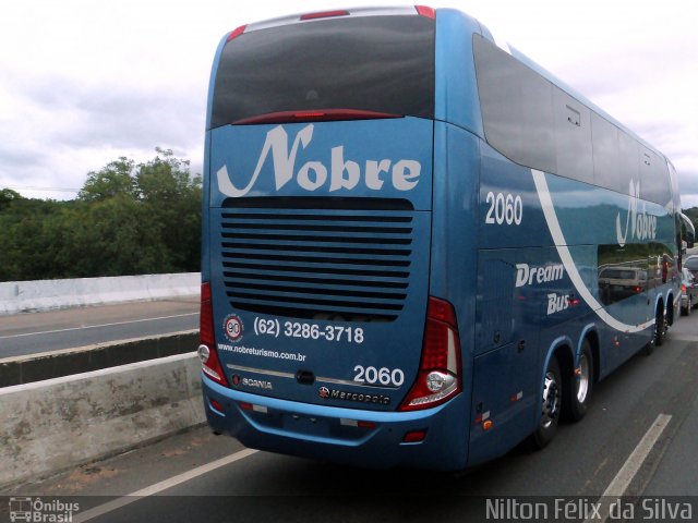 Nobre Transporte Turismo 2060 na cidade de Fazenda Rio Grande, Paraná, Brasil, por Nilton Félix da Silva. ID da foto: 2212796.