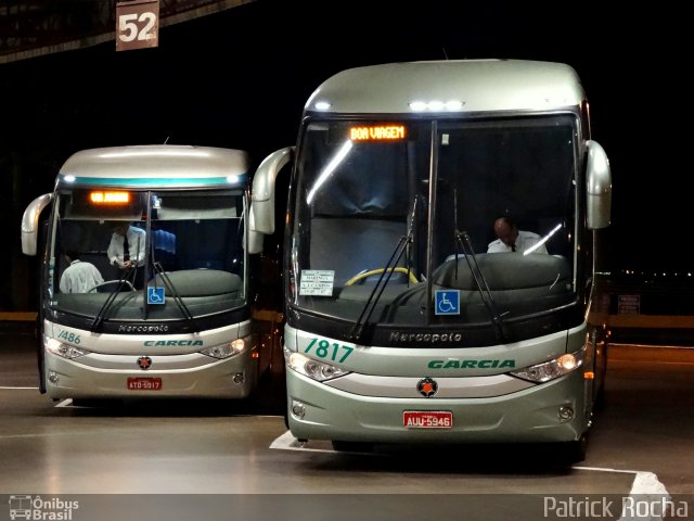 Viação Garcia 7817 na cidade de Londrina, Paraná, Brasil, por Patrick Rocha. Número da foto: #2246896.