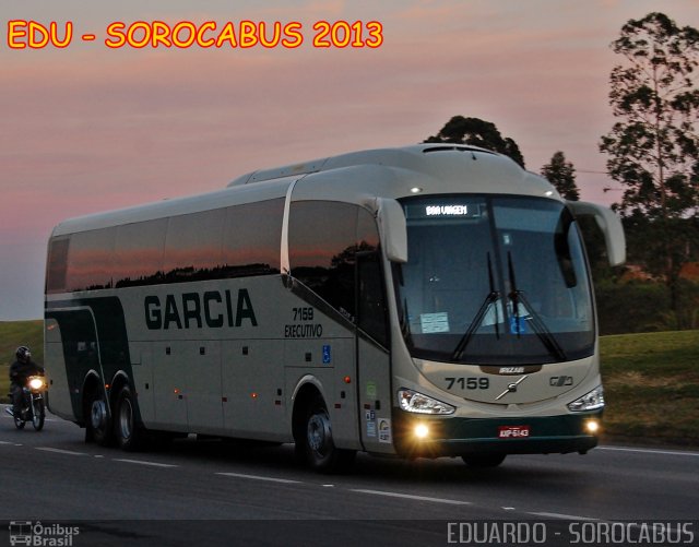 Viação Garcia 7159 na cidade de Sorocaba, São Paulo, Brasil, por EDUARDO - SOROCABUS. Número da foto: #2247234.