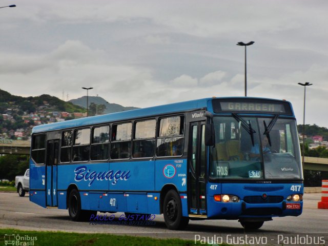 Biguaçu Transportes Coletivos Administração e Participação 417 na cidade de Florianópolis, Santa Catarina, Brasil, por Paulo Gustavo. Número da foto: #2247895.