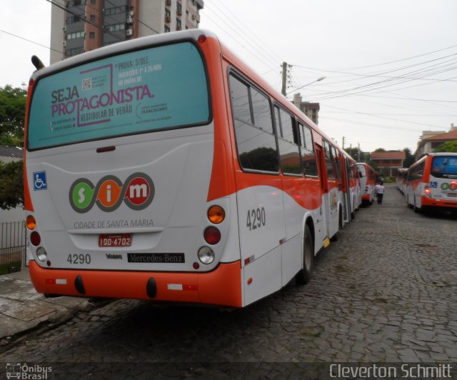 Expresso Medianeira 4290 na cidade de Santa Maria, Rio Grande do Sul, Brasil, por Cleverton Schmitt. Número da foto: #2247189.