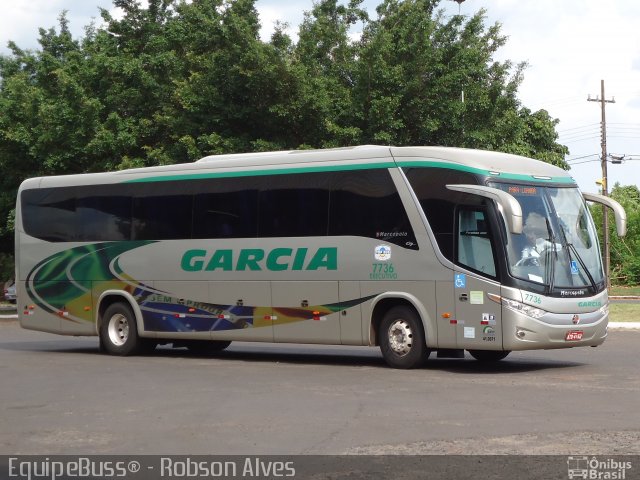 Viação Garcia 7736 na cidade de Paranavaí, Paraná, Brasil, por Robson Alves. Número da foto: #2247994.