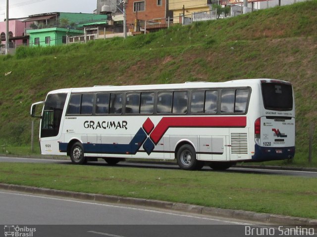 Gracimar Transporte e Turismo 1020 na cidade de Taboão da Serra, São Paulo, Brasil, por Bruno Santino. ID da foto: 2247829.