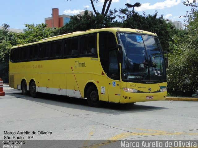 Viação Itapemirim 8003 na cidade de São Paulo, São Paulo, Brasil, por Marco Aurélio de Oliveira. ID da foto: 2248261.