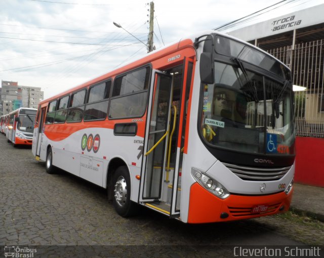 Expresso Medianeira 4374 na cidade de Santa Maria, Rio Grande do Sul, Brasil, por Cleverton Schmitt. ID da foto: 2247196.