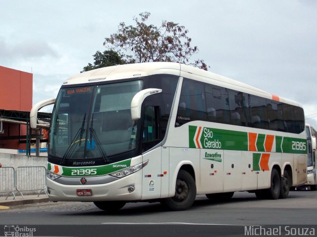 Cia. São Geraldo de Viação 21395 na cidade de Rio de Janeiro, Rio de Janeiro, Brasil, por Michael Souza. Número da foto: #2247461.