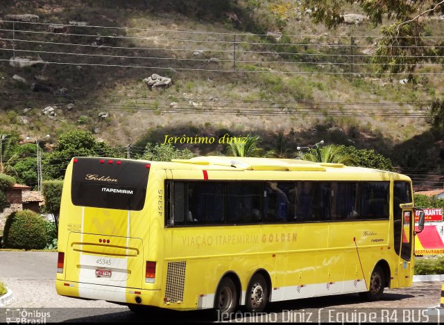 Viação Itapemirim 45345 na cidade de Milagres, Bahia, Brasil, por Jerônimo Diniz. Número da foto: #2248818.