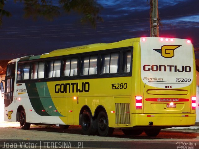 Empresa Gontijo de Transportes 15280 na cidade de Teresina, Piauí, Brasil, por João Victor. ID da foto: 2250471.