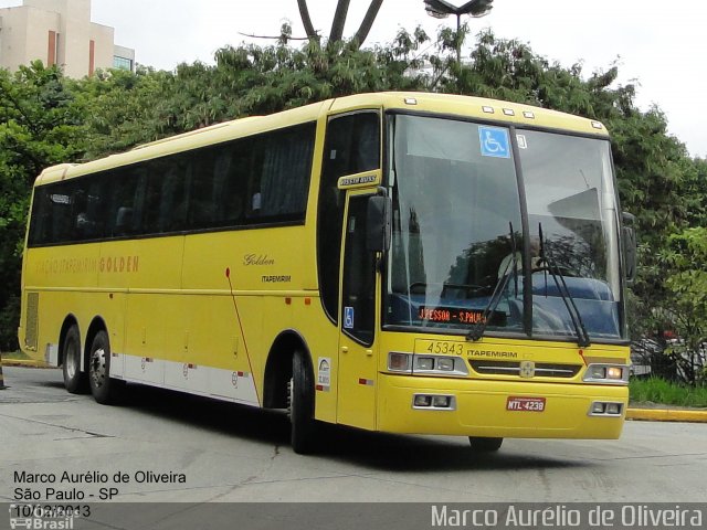 Viação Itapemirim 45343 na cidade de São Paulo, São Paulo, Brasil, por Marco Aurélio de Oliveira. ID da foto: 2248522.