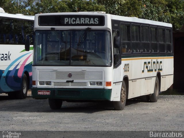 Auto Viação Rainha 1009 na cidade de Balneário Piçarras, Santa Catarina, Brasil, por Rodrigo Barraza. ID da foto: 2248914.