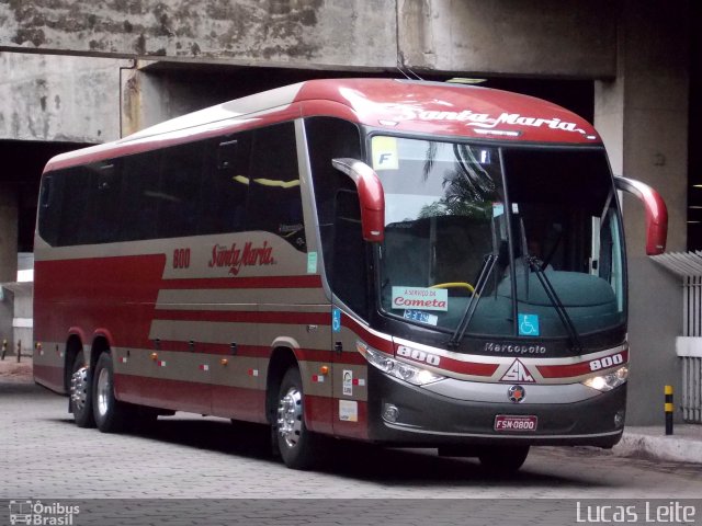 Santa Maria Fretamento e Turismo > Transportes Santa Maria(SP) 800 na cidade de Belo Horizonte, Minas Gerais, Brasil, por Lucas Leite. Número da foto: #2249975.