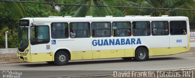 Transportes Guanabara 005 na cidade de Natal, Rio Grande do Norte, Brasil, por David Franklin. ID da foto: 2248650.