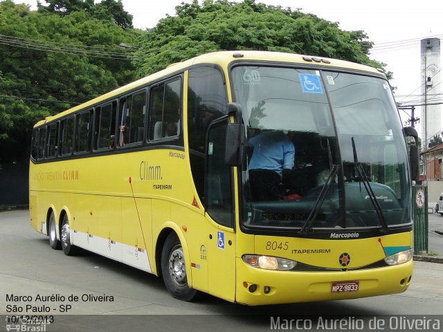 Viação Itapemirim 8045 na cidade de São Paulo, São Paulo, Brasil, por Marco Aurélio de Oliveira. ID da foto: 2248538.