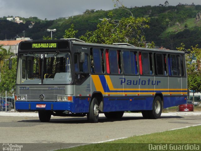 Paulotur Transporte e Turismo 1713 na cidade de Florianópolis, Santa Catarina, Brasil, por Daniel Guardiola. ID da foto: 2252133.