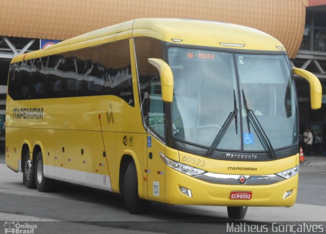 Viação Itapemirim 60523 na cidade de Rio de Janeiro, Rio de Janeiro, Brasil, por Matheus Gonçalves. Número da foto: #2250898.