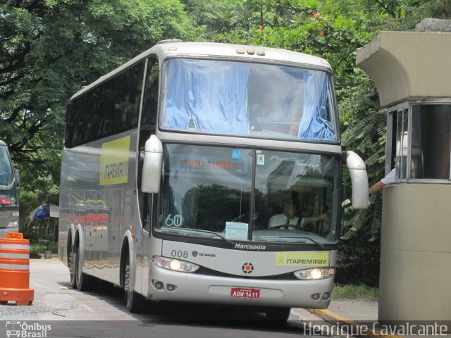 Viação Itapemirim 008 na cidade de São Paulo, São Paulo, Brasil, por Henrique Cavalcante. Número da foto: #2252654.