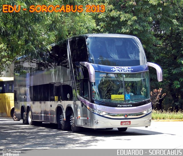 Orion Viagens e Turismo 800 na cidade de São Paulo, São Paulo, Brasil, por EDUARDO - SOROCABUS. ID da foto: 2252562.