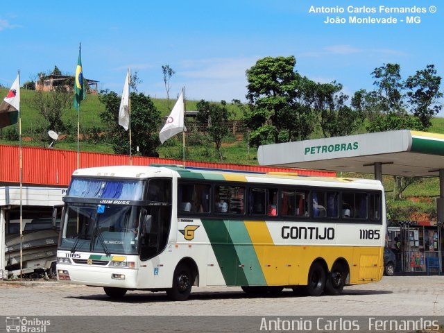 Empresa Gontijo de Transportes 11185 na cidade de João Monlevade, Minas Gerais, Brasil, por Antonio Carlos Fernandes. ID da foto: 2251797.