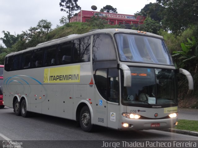 Viação Itapemirim 008 na cidade de Barra do Piraí, Rio de Janeiro, Brasil, por Jorge Thadeu Pacheco Ferreira. ID da foto: 2252465.