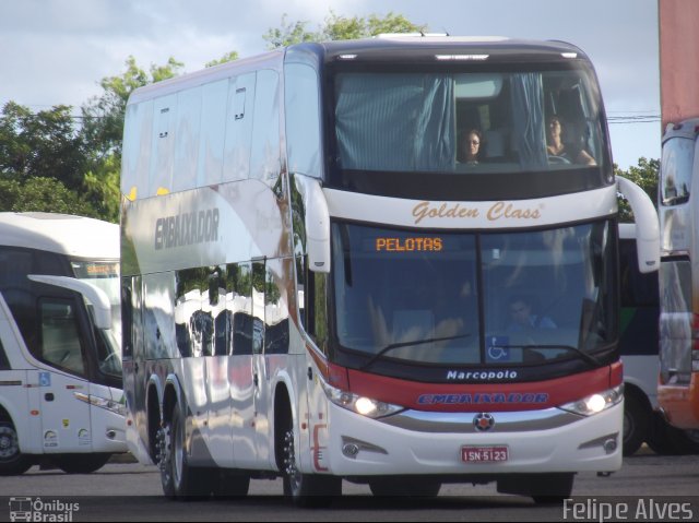 Expresso Embaixador 503 na cidade de Pelotas, Rio Grande do Sul, Brasil, por Felipe Alves. Número da foto: #2252423.