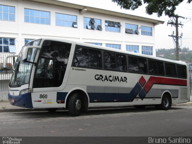 Gracimar Transporte e Turismo 860 na cidade de Taboão da Serra, São Paulo, Brasil, por Bruno Santino. Número da foto: #2251521.