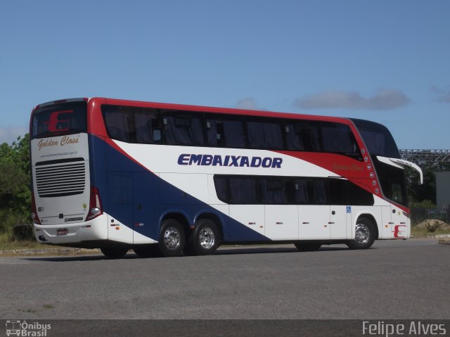Expresso Embaixador 501 na cidade de Pelotas, Rio Grande do Sul, Brasil, por Felipe Alves. Número da foto: #2252380.