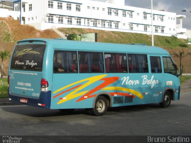 Nova Belga Transportadora Turística 0410 na cidade de Taboão da Serra, São Paulo, Brasil, por Bruno Santino. Número da foto: #2251514.
