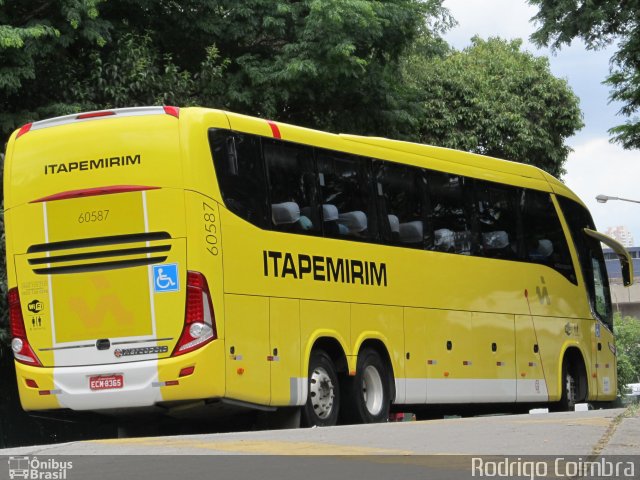 Viação Itapemirim 60587 na cidade de São Paulo, São Paulo, Brasil, por Rodrigo Coimbra. Número da foto: #2254763.