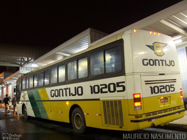 Empresa Gontijo de Transportes 10205 na cidade de Belo Horizonte, Minas Gerais, Brasil, por Maurício Nascimento. ID da foto: 2255085.