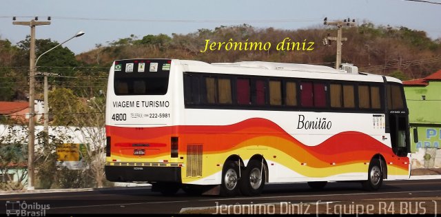 Bonitão Viagem e Turismo 4800 na cidade de Buriti dos Lopes, Piauí, Brasil, por Jerônimo Diniz. ID da foto: 2257310.