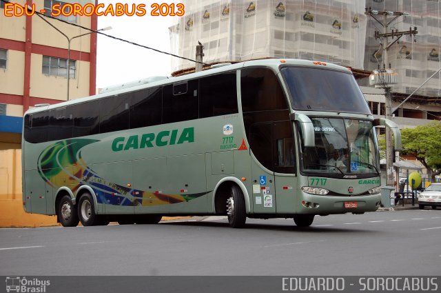 Viação Garcia 7717 na cidade de Sorocaba, São Paulo, Brasil, por EDUARDO - SOROCABUS. Número da foto: #2256670.