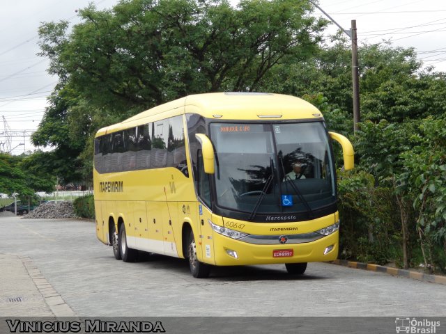 Viação Itapemirim 60647 na cidade de São José dos Campos, São Paulo, Brasil, por Vinicius Miranda. Número da foto: #2255520.