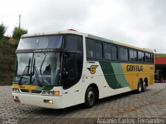 Empresa Gontijo de Transportes 11155 na cidade de João Monlevade, Minas Gerais, Brasil, por Antonio Carlos Fernandes. ID da foto: 2255732.