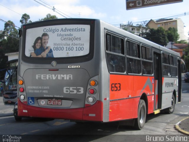 Viação Fervima 653 na cidade de Taboão da Serra, São Paulo, Brasil, por Bruno Santino. Número da foto: #2256459.