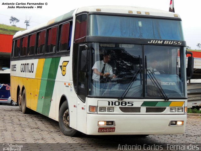 Empresa Gontijo de Transportes 11085 na cidade de João Monlevade, Minas Gerais, Brasil, por Antonio Carlos Fernandes. ID da foto: 2255727.