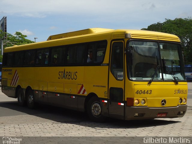 Viação Itapemirim 40443 na cidade de Vitória, Espírito Santo, Brasil, por Gilberto Martins. ID da foto: 2257054.