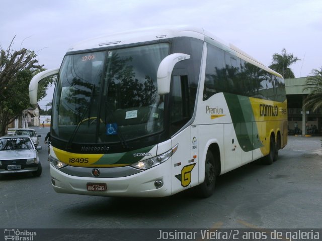 Empresa Gontijo de Transportes 18495 na cidade de Curvelo, Minas Gerais, Brasil, por Josimar Vieira. Número da foto: #2258242.