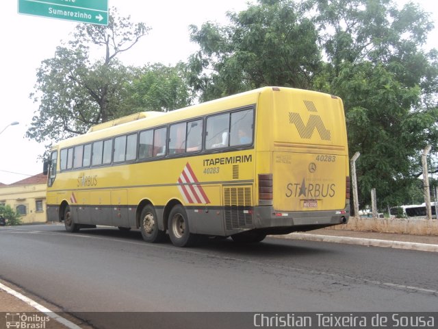 Viação Itapemirim 40283 na cidade de Ribeirão Preto, São Paulo, Brasil, por Christian Teixeira de Sousa. ID da foto: 2258720.