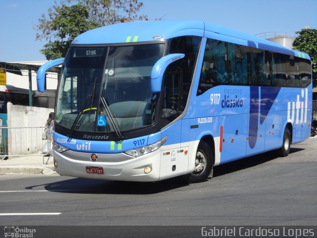UTIL - União Transporte Interestadual de Luxo 9117 na cidade de Rio de Janeiro, Rio de Janeiro, Brasil, por Gabriel Cardoso Lopes. Número da foto: #2259234.