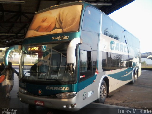 Viação Garcia 7184 na cidade de Londrina, Paraná, Brasil, por Lucas Miranda. Número da foto: #2258621.
