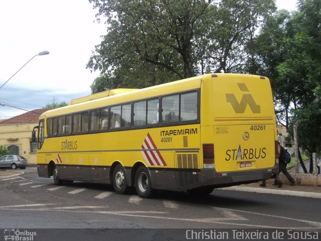 Viação Itapemirim 40261 na cidade de Ribeirão Preto, São Paulo, Brasil, por Christian Teixeira de Sousa. Número da foto: #2258714.