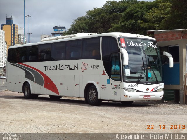 Transpen Transporte Coletivo e Encomendas 34099 na cidade de Curitiba, Paraná, Brasil, por Alexandre Rodrigo. Número da foto: #2257804.