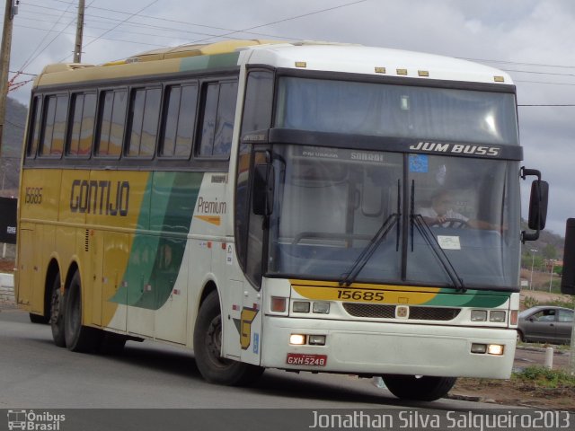 Empresa Gontijo de Transportes 15685 na cidade de Salgueiro, Pernambuco, Brasil, por Jonathan Silva. ID da foto: 2257625.