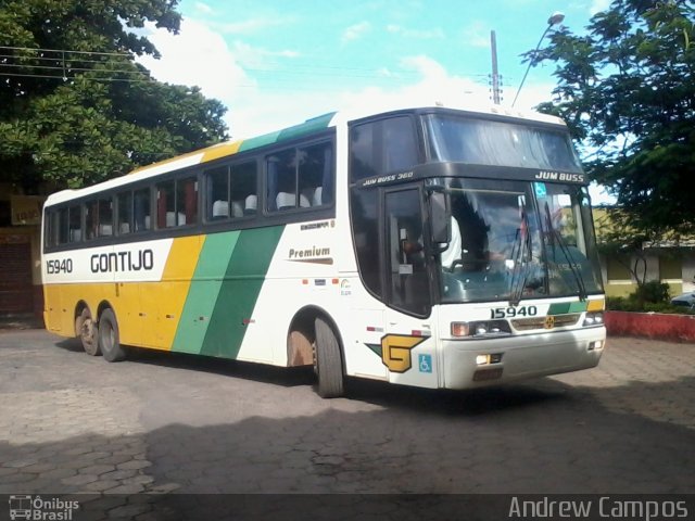 Empresa Gontijo de Transportes 15940 na cidade de Pirapora, Minas Gerais, Brasil, por Andrew Campos. ID da foto: 2259837.