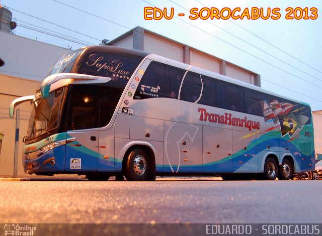 TransHenrique Turismo 2012 na cidade de São Paulo, São Paulo, Brasil, por EDUARDO - SOROCABUS. Número da foto: #2260384.
