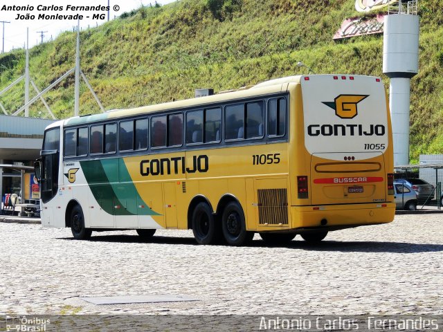 Empresa Gontijo de Transportes 11055 na cidade de João Monlevade, Minas Gerais, Brasil, por Antonio Carlos Fernandes. ID da foto: 2260133.