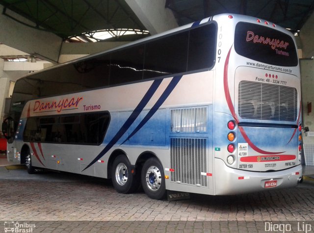 Dannycar Turismo 10007 na cidade de Joinville, Santa Catarina, Brasil, por Diego Lip. Número da foto: #2260974.