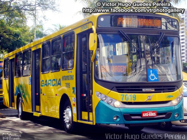 Viação Garcia 7019 na cidade de Maringá, Paraná, Brasil, por Victor Hugo Guedes Pereira. Número da foto: #2260196.