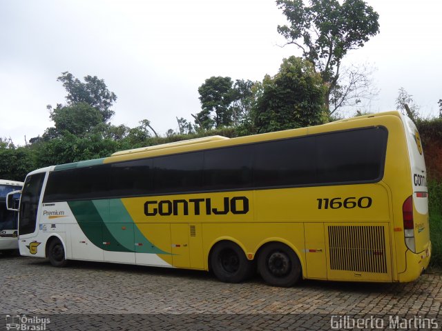 Empresa Gontijo de Transportes 11660 na cidade de João Monlevade, Minas Gerais, Brasil, por Gilberto Martins. Número da foto: #2260041.