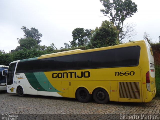 Empresa Gontijo de Transportes 11660 na cidade de João Monlevade, Minas Gerais, Brasil, por Gilberto Martins. ID da foto: 2260041.